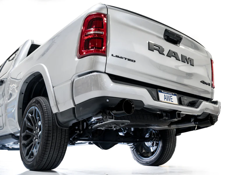 AWE 25+ RAM 1500 3.0TT 0FG Catback Touring Exhaust - Diamond Black Tips - Image 9