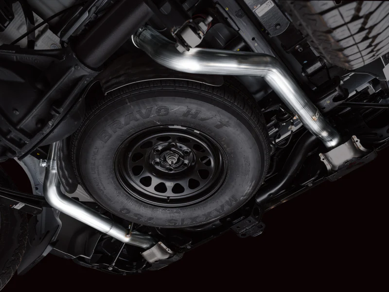 AWE 4th Gen GM 1500 5.3L 0FG Catback Split Rear Exit (w/ Bumper Cutouts) - OE Tips - Image 3