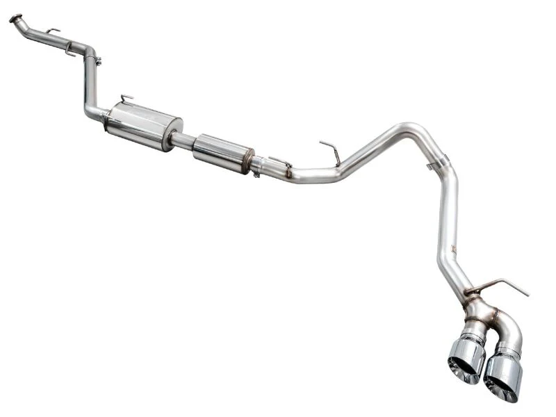 AWE Exhaust for 4th Gen Toyota Tacoma Dual Chrome Silver Tips - Image 14