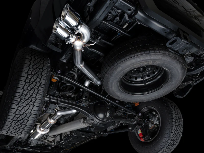AWE Exhaust for 4th Gen Toyota Tacoma Dual Chrome Silver Tips - Image 2