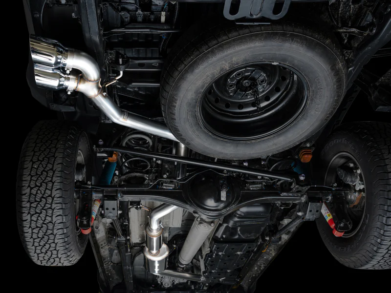 AWE Exhaust for 4th Gen Toyota Tacoma Dual Chrome Silver Tips - Image 8