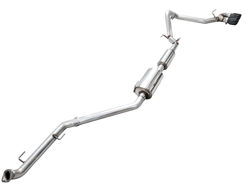 AWE Exhaust for 4th Gen Toyota Tacoma Dual Diamond Black Tips - Image 17