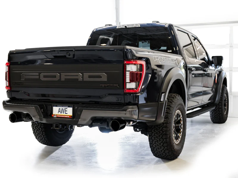 AWE Gen 3 Ford Raptor SwitchPath Exhaust - Diamond Black Tips - Image 2