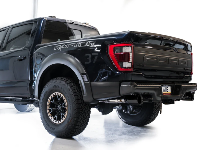 AWE Gen 3 Ford Raptor SwitchPath Exhaust - Diamond Black Tips - Image 6