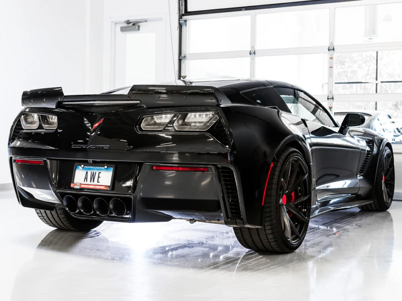 AWE Tuning 14-19 Chevy Corvette C7 Z06/ZR1 Track Edition Axle-Back Exhaust w/Black Tips - Image 3