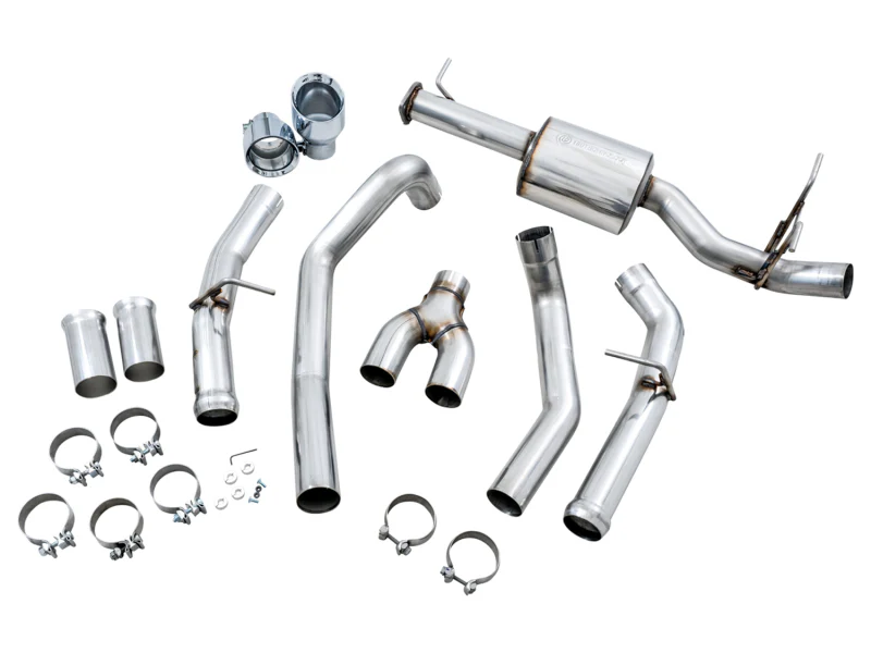 AWE Tuning 19-21 RAM 1500 5.7L (w/Cutouts) 0FG Dual Rear Exit Cat-Back Exhaust - Chrome Silver Tips - Image 11