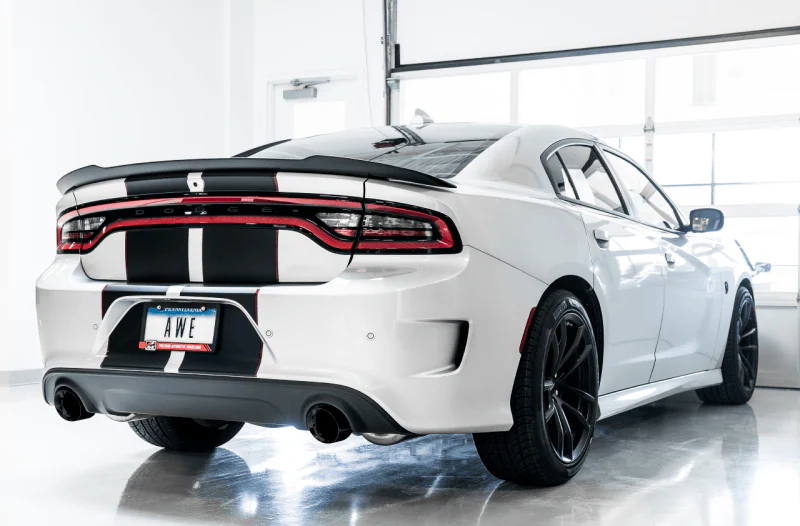AWE Tuning 2015+ Dodge Charger 6.4L/6.2L Supercharged Track Edition Exhaust - Diamond Black Tips - Image 3