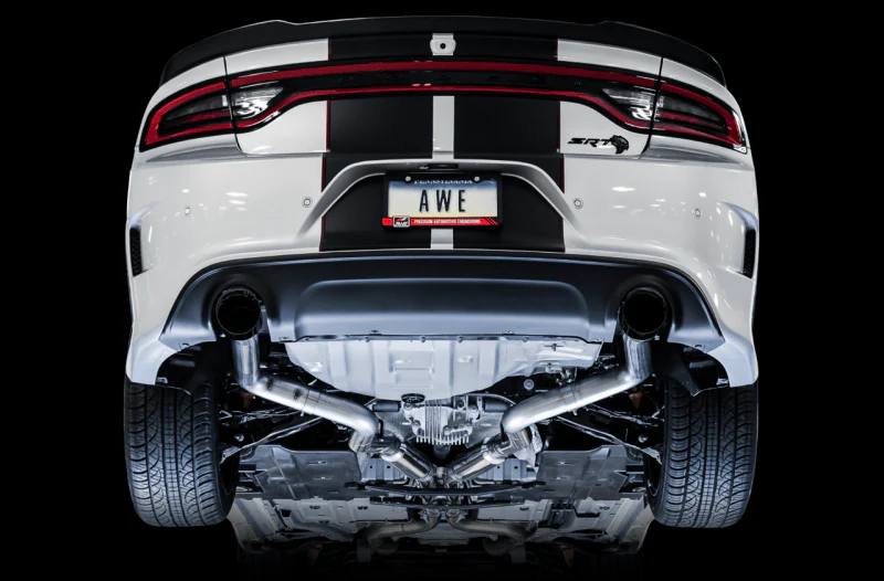 AWE Tuning 2015+ Dodge Charger 6.4L/6.2L Supercharged Track Edition Exhaust - Diamond Black Tips - Image 4