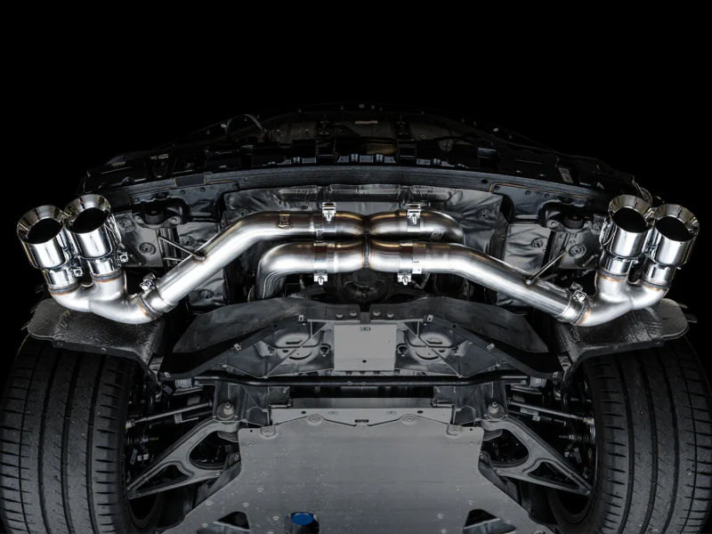 AWE Tuning 2020 Chevrolet Corvette (C8) Track Edition Exhaust - Quad Chrome Silver Tips - Image 2
