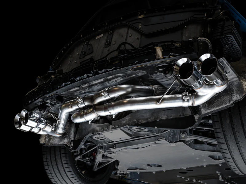 AWE Tuning 2020 Chevrolet Corvette (C8) Track Edition Exhaust - Quad Chrome Silver Tips - Image 3