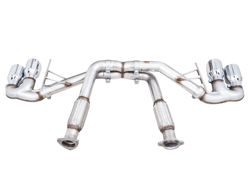 AWE Tuning 2020 Chevrolet Corvette (C8) Track Edition Exhaust - Quad Chrome Silver Tips - Image 8