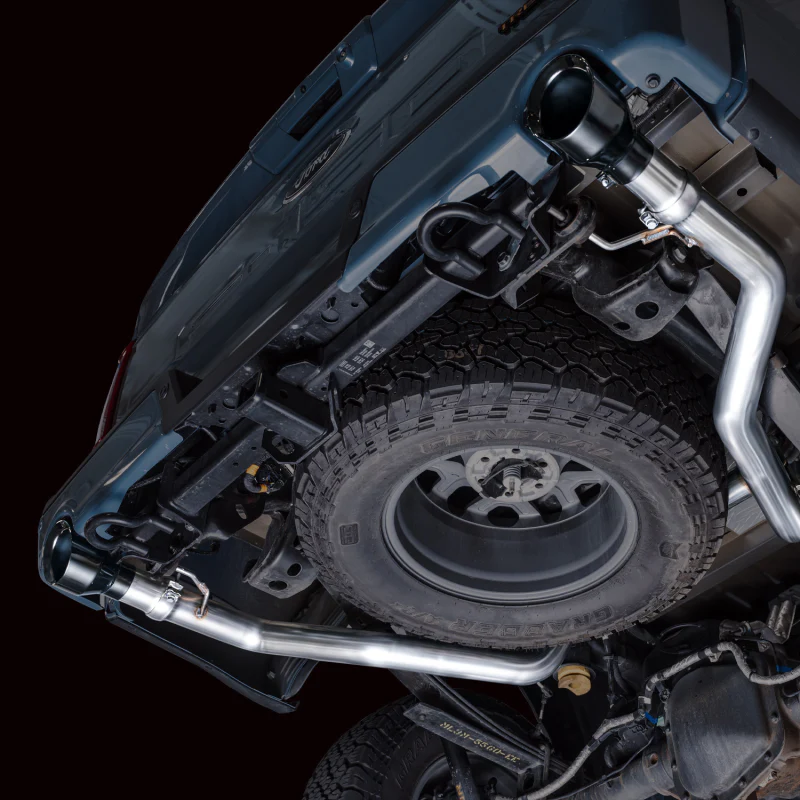 AWE Tuning 2021+ Ford F-150 Tremor (w/ Bumper Cutouts) 0FG Non-Resonated Catback -Diamond Black Tips - Image 3