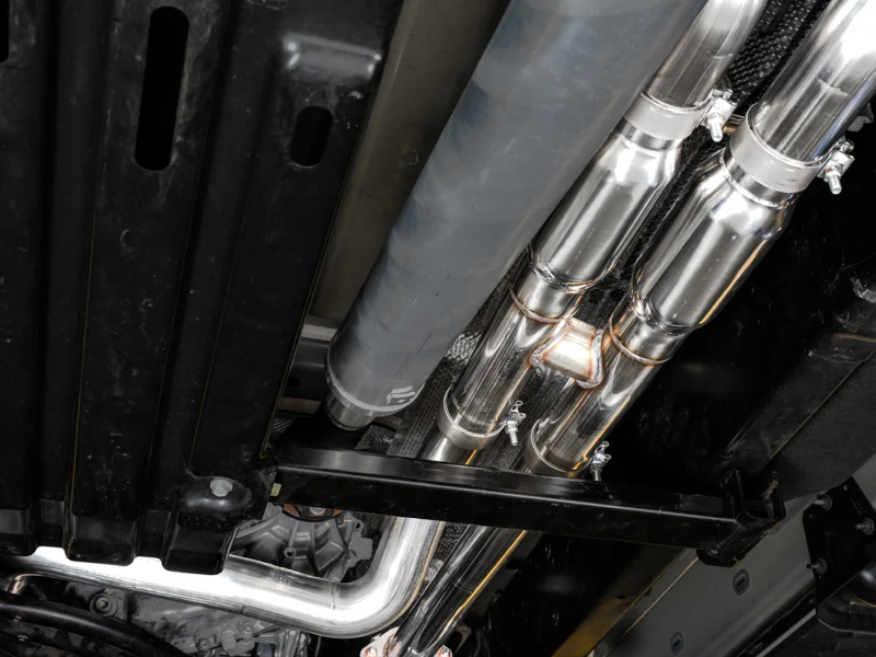 AWE Tuning 2021 RAM 1500 TRX 0FG Cat-Back Exhaust - Diamond Black Tips - Image 3