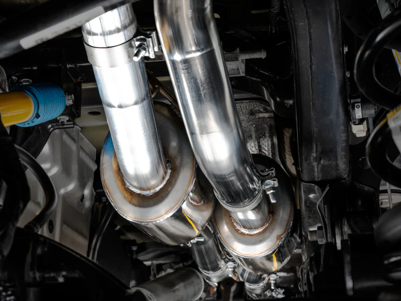 AWE Tuning 2021 RAM 1500 TRX 0FG Cat-Back Exhaust - Diamond Black Tips - Image 7