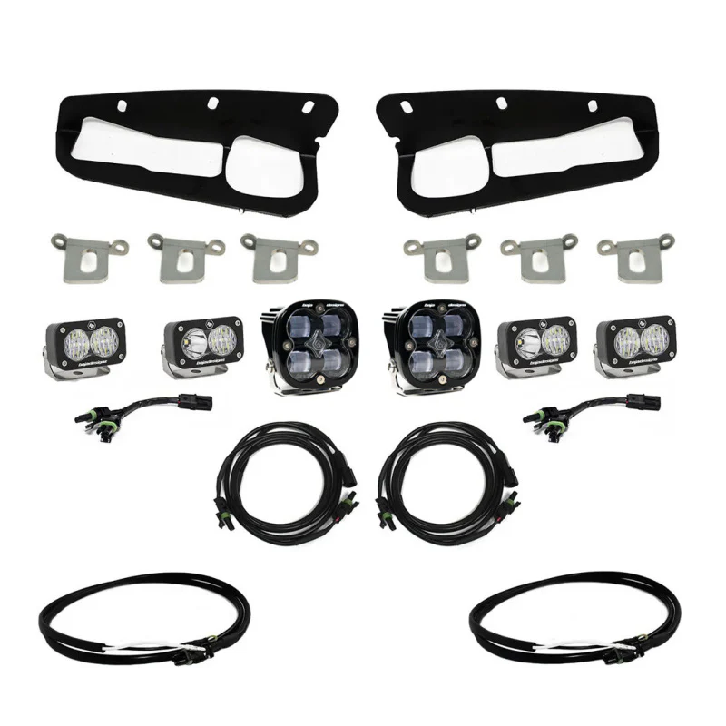 Baja Designs 2021+ Ford Bronco Clear SAE Fog Pocket Kit w/Upfitter - Image 2