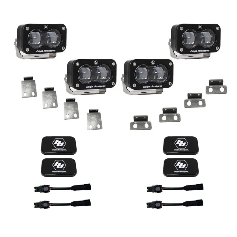Baja Designs 21-22 Ford F-150 Raptor S2 SAE Dual Fog Pocket Light Kit - Clear - Image 5