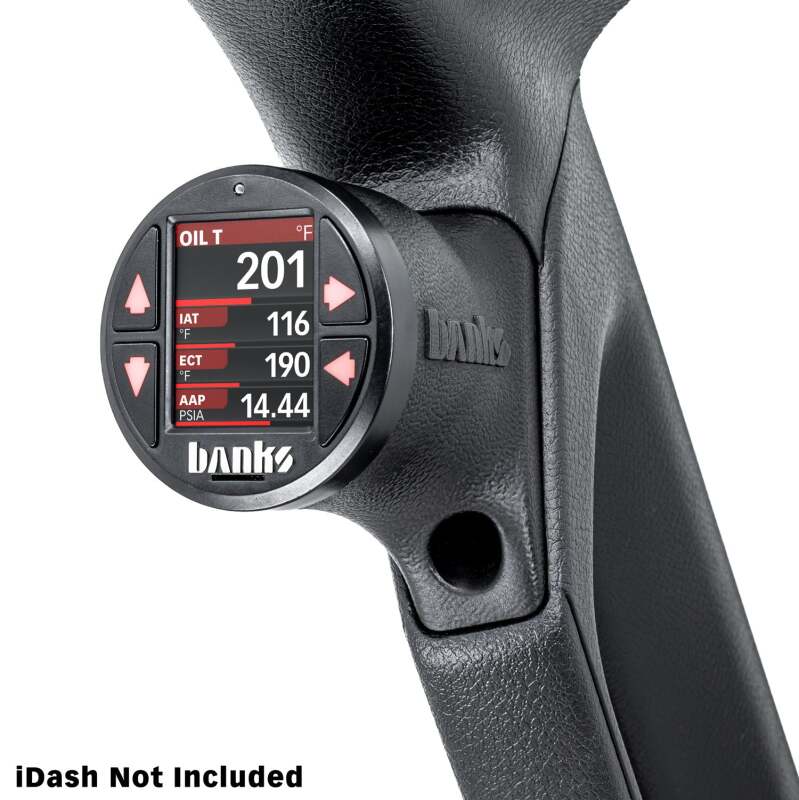Banks Power 18-23 Jeep Wrangler/Gladiator - iDash Stealth Single Gauge Pod Kit - Image 5
