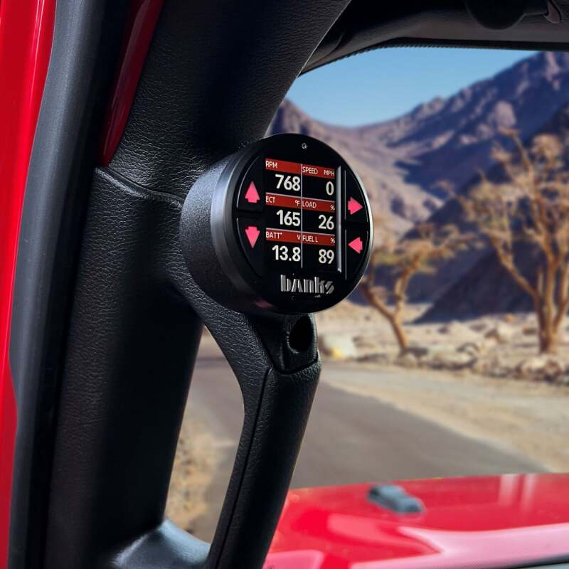 Banks Power 18-23 Jeep Wrangler/Gladiator - iDash Stealth Single Gauge Pod Kit - Image 6
