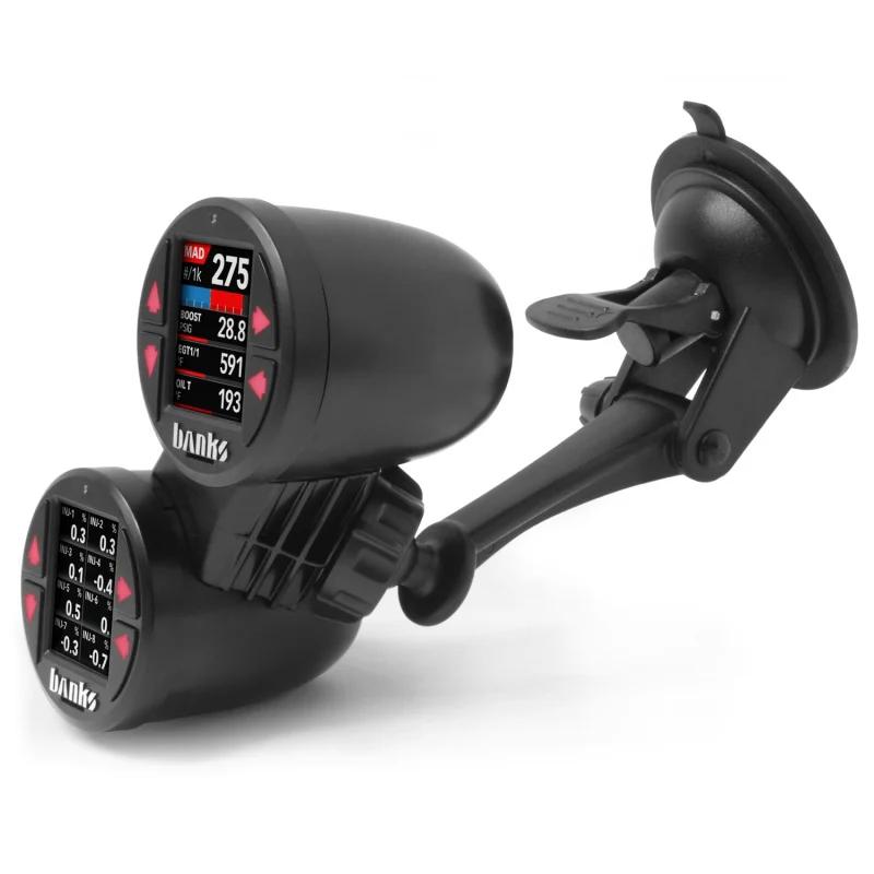 Banks Power Dual Gauge Pod Suction Mount For iDash 1.8 And 52mm Gauges - Image 3