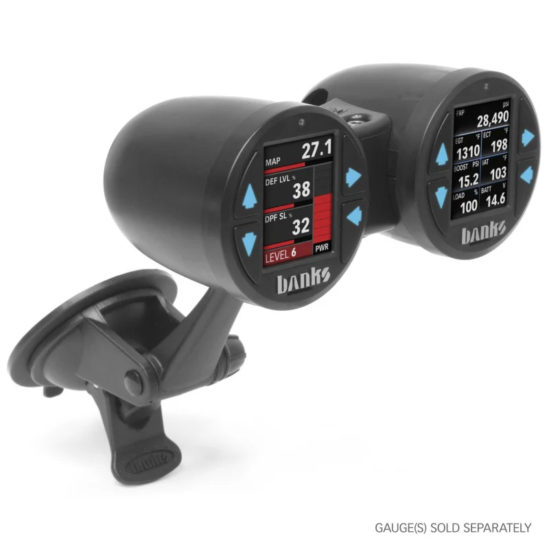 Banks Power Dual Gauge Pod Suction Mount For iDash 1.8 And 52mm Gauges - Image 8