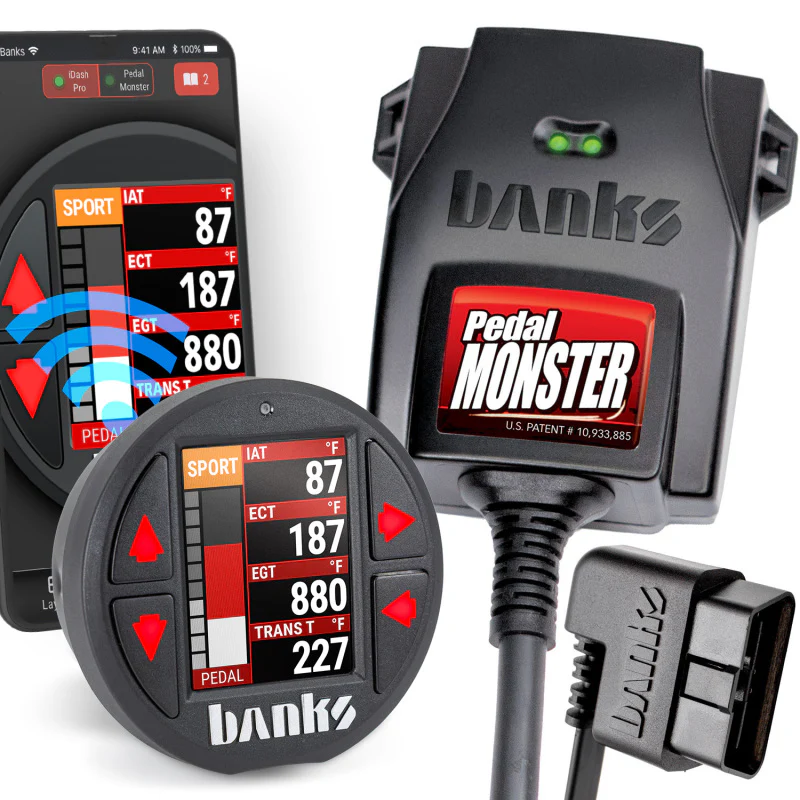 Banks Power Pedal Monster Kit Molex MX64 6 Way With iDash Pro
