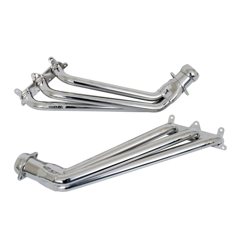 BBK 10-11 Camaro V6 Long Tube Exhaust Headers With Converters - 1-5/8 Chrome - Image 14
