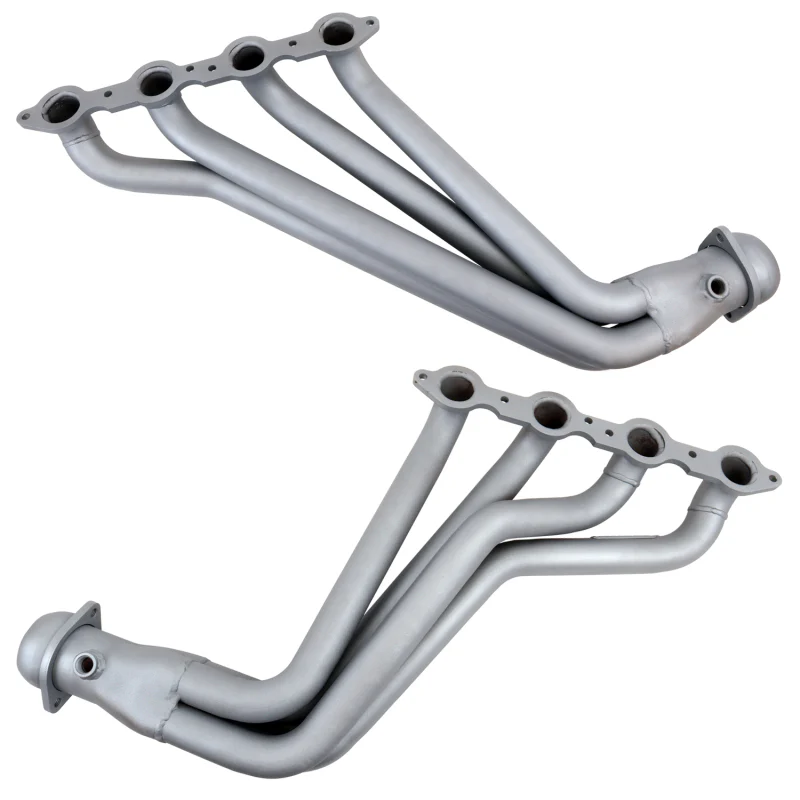 BBK 10-15 Camaro LS3 L99 Long Tube Exhaust Headers With Converters - 1-3/4 Chrome - Image 9