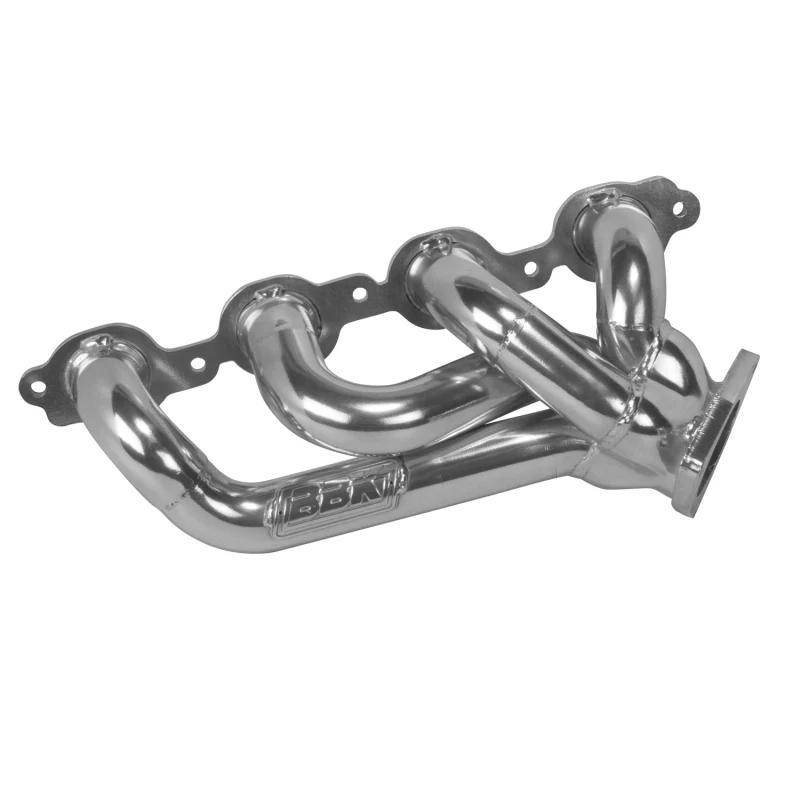 BBK 14-18 GM Truck 5.3/6.2 1 3/4in Shorty Tuned Length Headers - Polished Silver Ceramic - Image 10