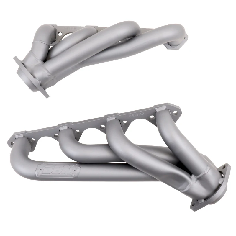 BBK 79-93 Mustang 351 Swap Shorty Unequal Length Exhaust Headers - 1-5/8 Titanium Ceramic - Image 11
