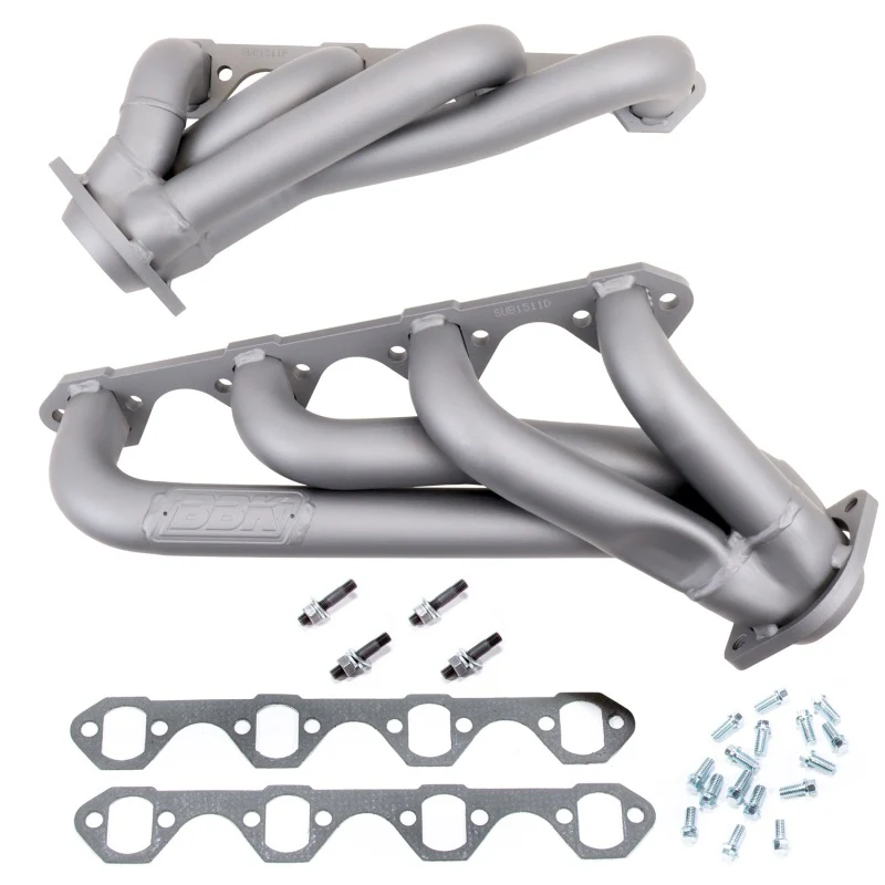 BBK 79-93 Mustang 351 Swap Shorty Unequal Length Exhaust Headers - 1-5/8 Titanium Ceramic - Image 12