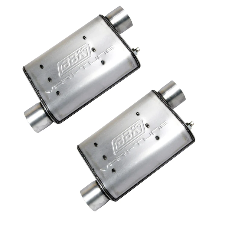 BBK 86-04 Mustang Cat Back Kit Varitune Mufflers Stainless Steel Tips - Image 7