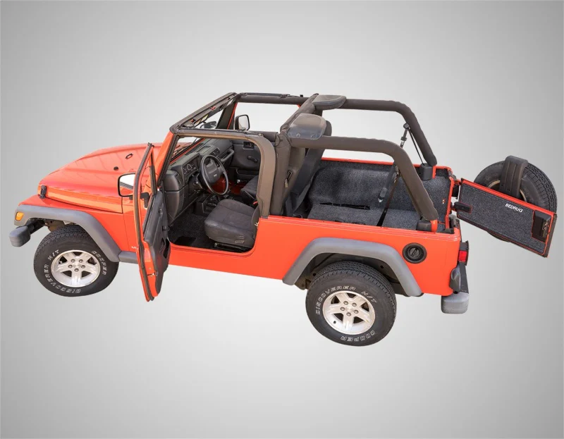 BedRug 03-06 Jeep LJ Unlimited Rear 4pc Cargo Kit (Incl Tailgate & Tub Liner) - Image 4