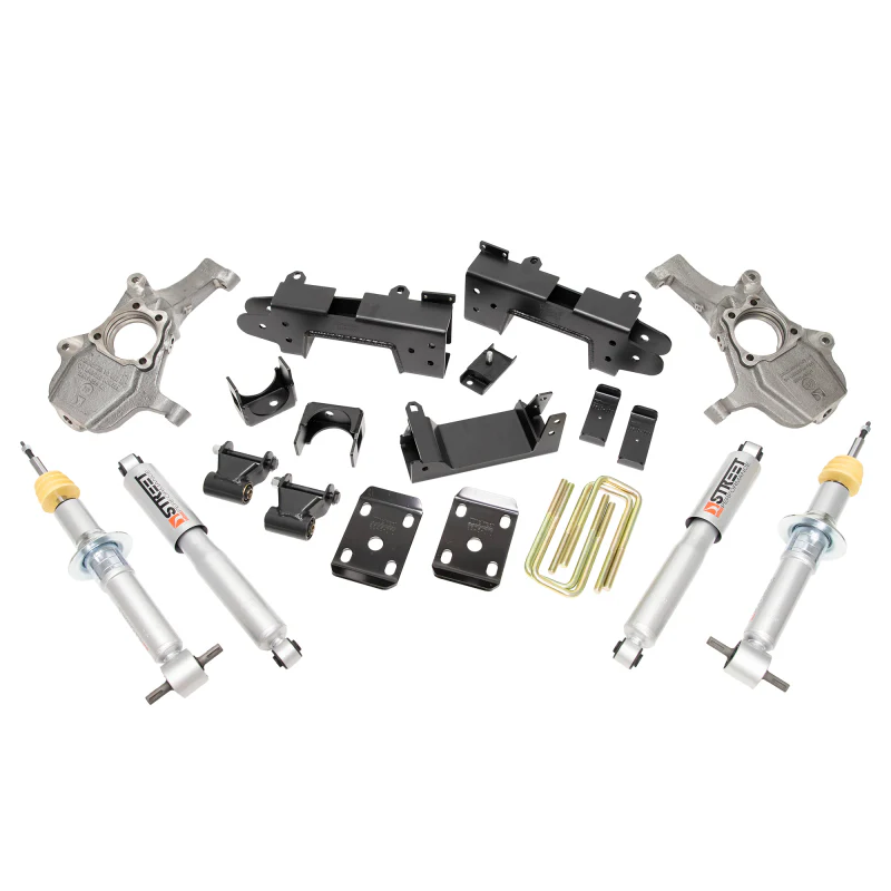 Belltech LOWERING KIT 2019 Chevrolet Silverado / GMC Sierra 1500 2WD All Cab - 2-4in Fr / 6in R - Image 4