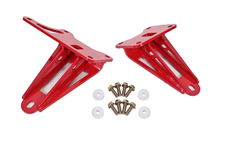 BMR 11-17 S197 Mustang Motor Mount Brackets - Red - Image 2