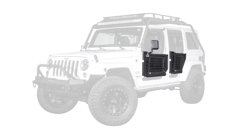 Body Armor 4x4 07-18 Jeep Wrangler Gen 3 Trail Doors Rear Pair - Image 3