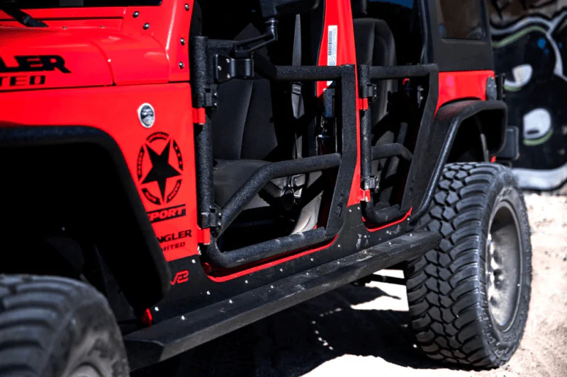 Body Armor 4x4 07-18 Jeep Wrangler JK Tube Doors Front Pair - Image 7