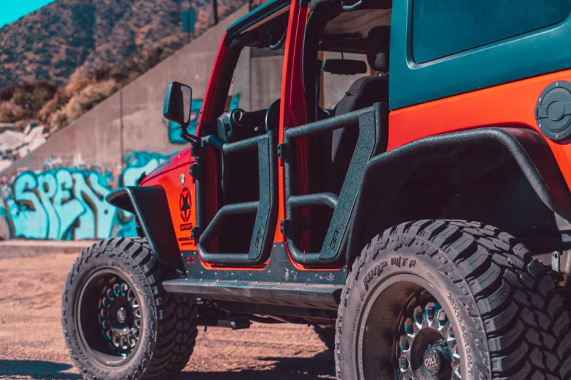 Body Armor 4x4 07-18 Jeep Wrangler JK Tube Doors Rear Pair - Image 4
