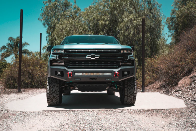 Body Armor 4x4 2019+ Chevy Silverado 1500 Ambush Series Front Bumper (Non-Winch) - Image 4