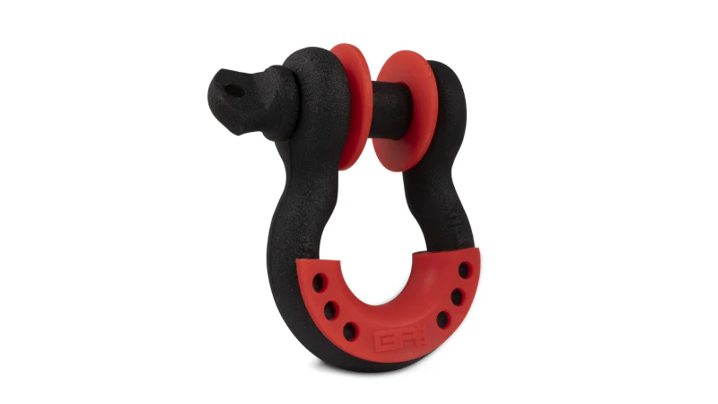 Body Armor 4x4 3/4in Black D-Ring with Red Isolators Single - Image 3