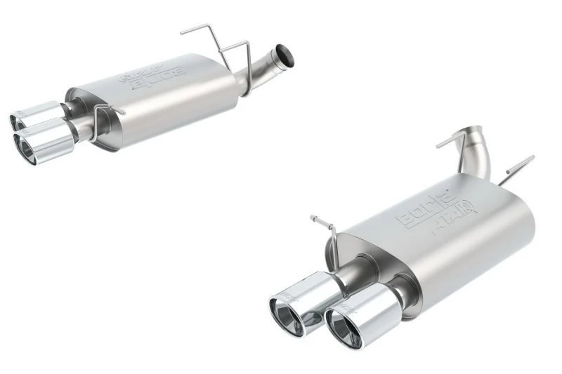 Borla 13-14 Mustang Shelby GT500 GT 5.8L V8 RWD Dual Split Rear Exit ATAK Exhaust Rear Section Only - Image 2