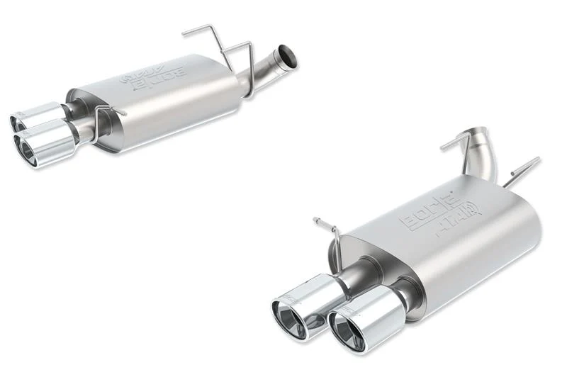 Borla 13-14 Mustang Shelby GT500 GT 5.8L V8 RWD Dual Split Rear Exit ATAK Exhaust Rear Section Only - Image 4