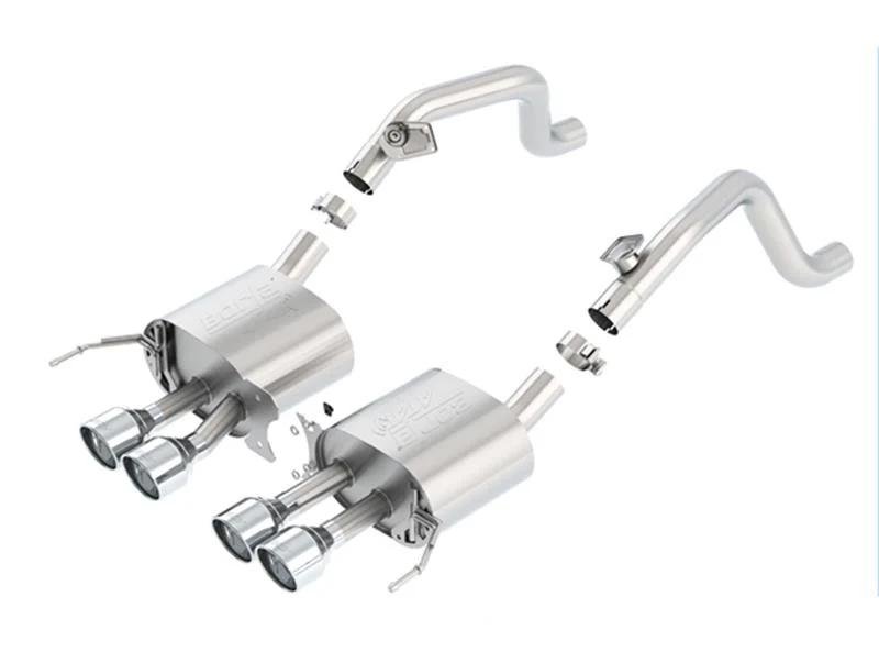 Borla 14-15 Chevy Corvette C7 w/o AFM w/o NPP Atak Rear Section Exhaust Quad Rd RL Tips - Image 4