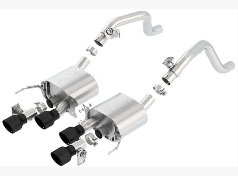 Borla 14-18 C7 Corvette Stingray Axle-Back ATAK Exhaust 2.75in To Muffler Dual 2.75in Out 4.25in Tip - Image 2