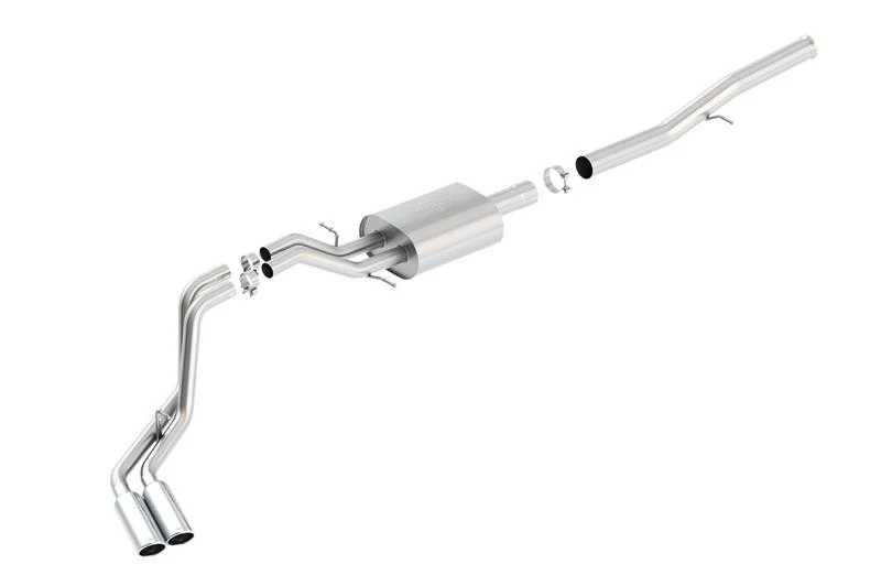 Borla 14 Silv/Sierra 1500 EC Std/CC Short 143.5in WB ATAK Dual Rolled Side Exit Cat-Back Exhaust - Image 2