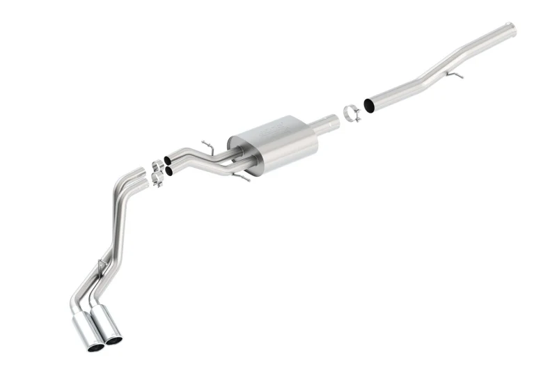 Borla 14 Silv/Sierra 1500 EC Std/CC Short 143.5in WB ATAK Dual Rolled Side Exit Cat-Back Exhaust - Image 3