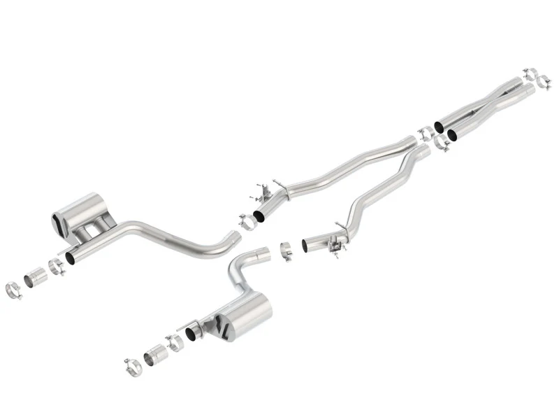 Borla 15-16 Dodge Challenger Hellcat 6.2L V8 ATAK w/ Valve Simulator CB Exhaust Factory Valance - Image 2