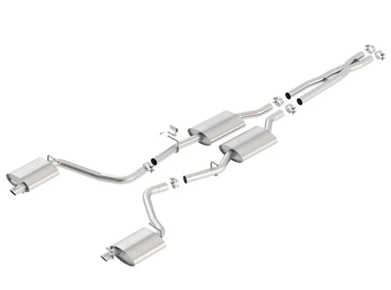 Borla 15-16 Dodge Charger 3.6L V6 ATAK Cat Back Exhaust (Uses Factory Valence) - Image 3