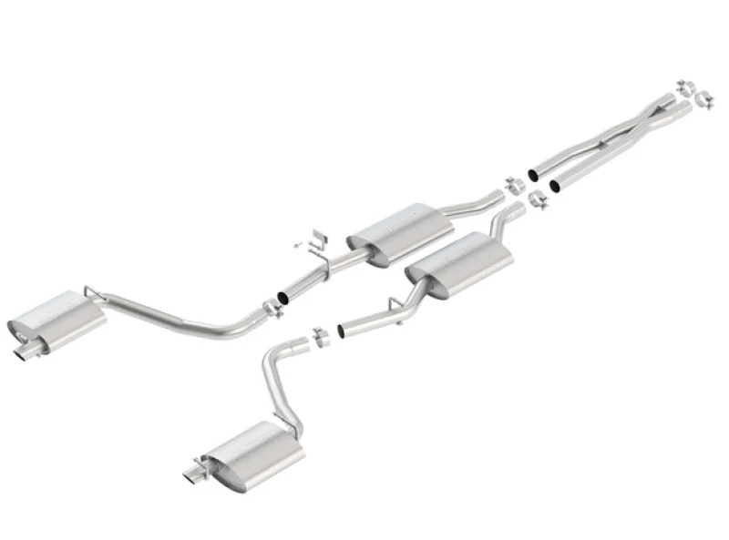 Borla 15-16 Dodge Charger 3.6L V6 S-Type Cat Back Exhaust (Uses Factory Valence) - Image 2