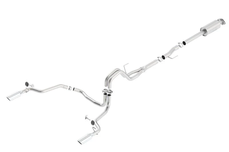 Borla 15-16 Ford F-150 3.5L EcoBoost Ext. Cab Std. Bed Catback Exhaust ATAK Single Split Rear Exit - Image 4