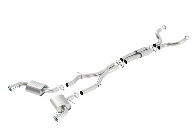 Borla 16-17 Chevy Camaro SS 6.2L ATAK Catback Single Split Rear Exit Exhaust w/Single Tips - Image 3